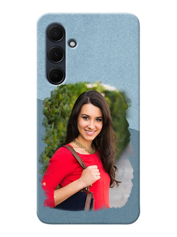 Custom Galaxy A35 5G custom mobile phone covers: Grunge Line Art Design