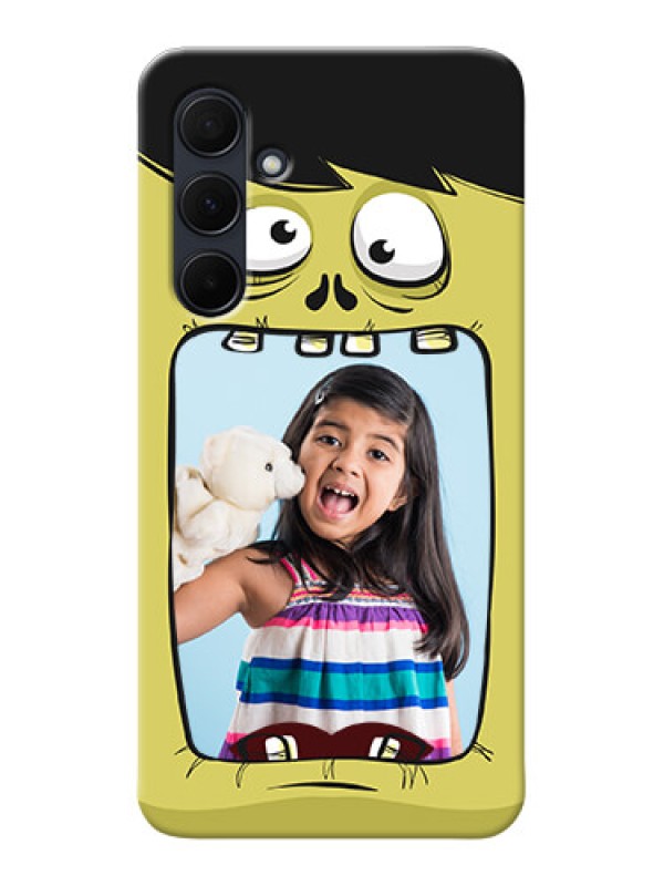 Custom Galaxy A35 5G Mobile Covers: Cartoon monster back case Design