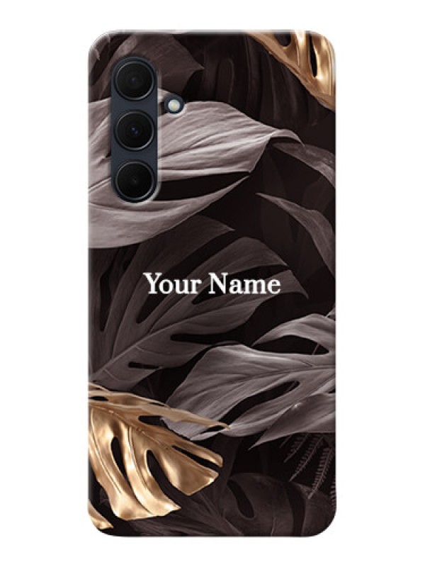 Custom Galaxy A35 5G Personalised Phone Case with Wild Leaves digital paint Design