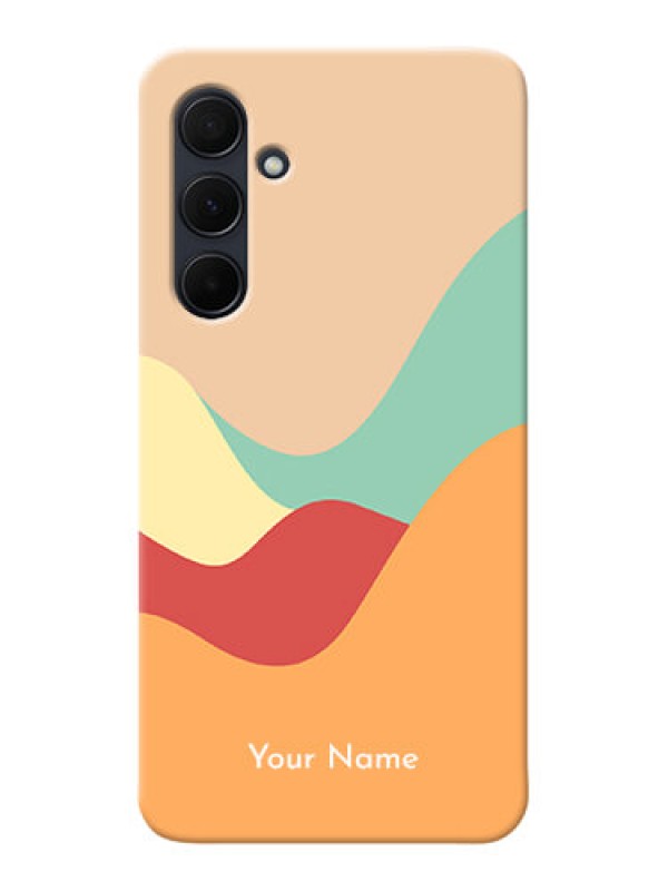 Custom Galaxy A35 5G Personalized Phone Case with Ocean Waves Multiwithcolour Design