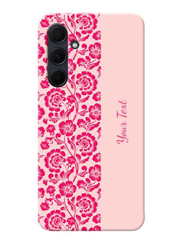 Custom Galaxy A35 5G Custom Phone Case with Attractive Floral Pattern Design