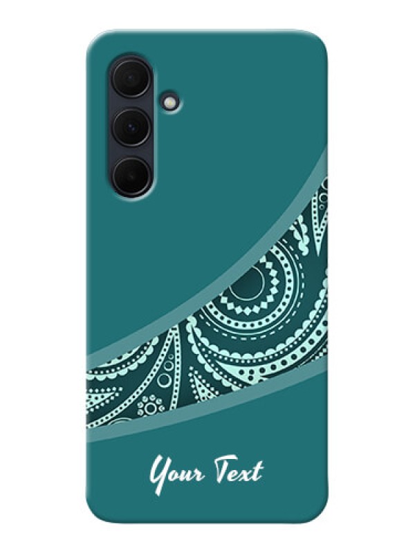 Custom Galaxy A35 5G Photo Printing on Case with semi visible floral Design