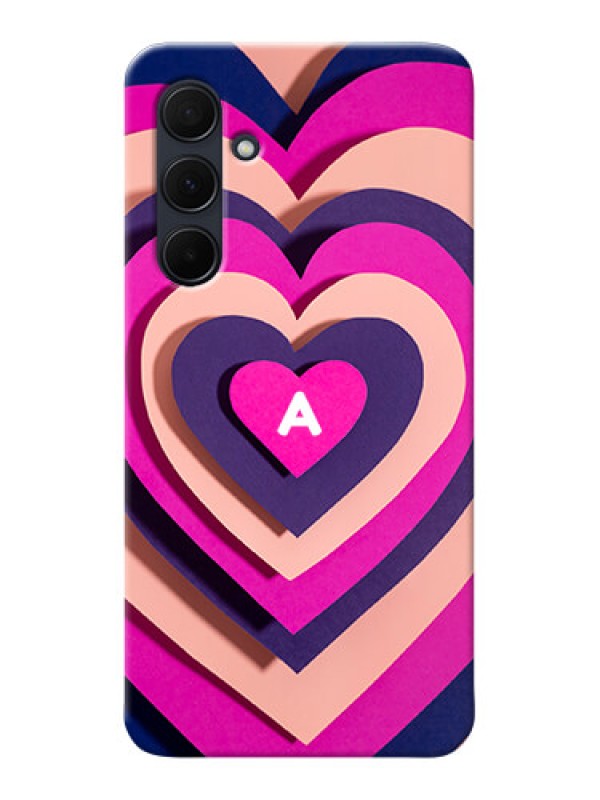 Custom Galaxy A35 5G Custom Mobile Case with Cute Heart Pattern Design