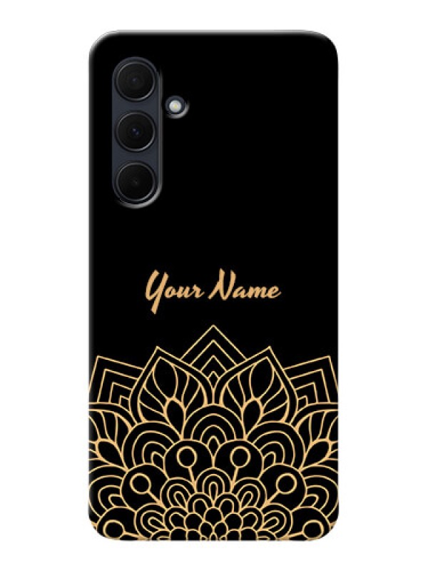 Custom Galaxy A35 5G Custom Phone Case with Golden mandala Design