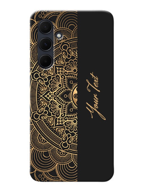 Custom Galaxy A35 5G Photo Printing on Case with Mandala art with custom text Design