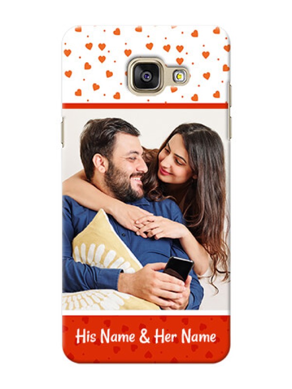 Custom Samsung Galaxy A5 (2016) Orange Love Symbol Mobile Cover Design