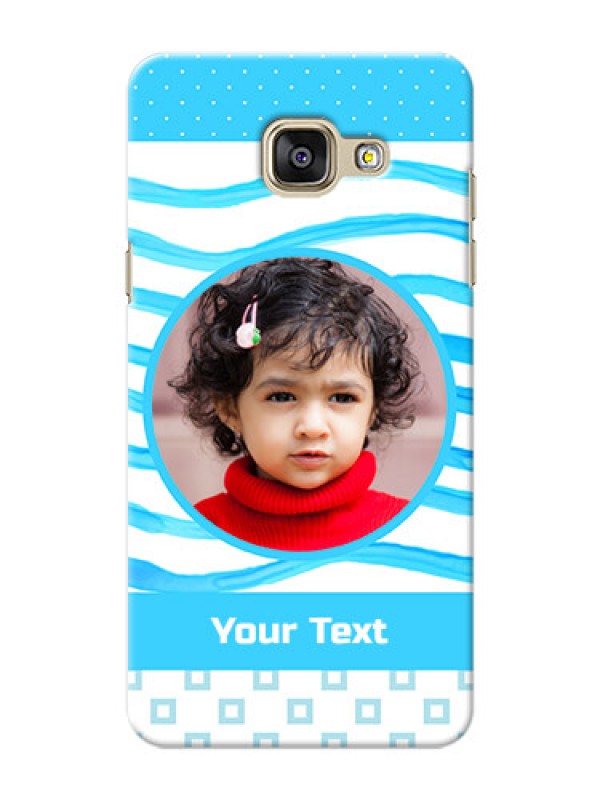 Custom Samsung Galaxy A5 (2016) Simple Blue Design Mobile Case Design