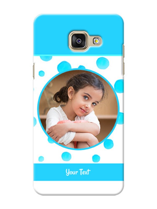 Custom Samsung Galaxy A5 (2016) Blue Bubbles Pattern Mobile Cover Design