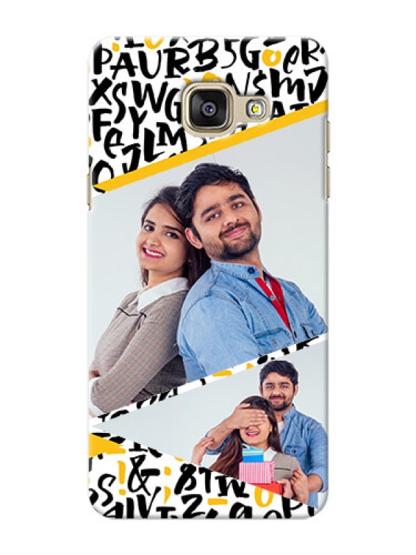 Custom Samsung Galaxy A5 (2016) 2 image holder with letters pattern  Design