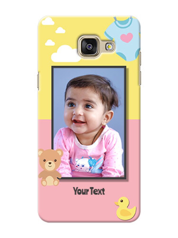 Custom Samsung Galaxy A5 (2016) kids frame with 2 colour design with toys Design