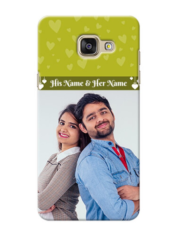 Custom Samsung Galaxy A5 (2016) you and me design with hanging hearts Design