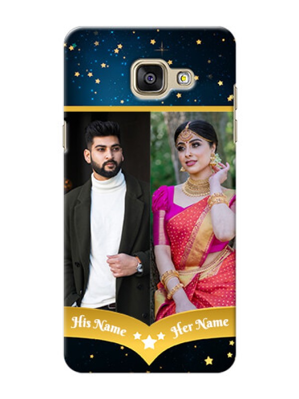 Custom Samsung Galaxy A5 (2016) 2 image holder with galaxy backdrop and stars  Design