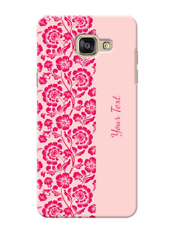 Custom Galaxy A5 (2016) Phone Back Covers: Attractive Floral Pattern Design