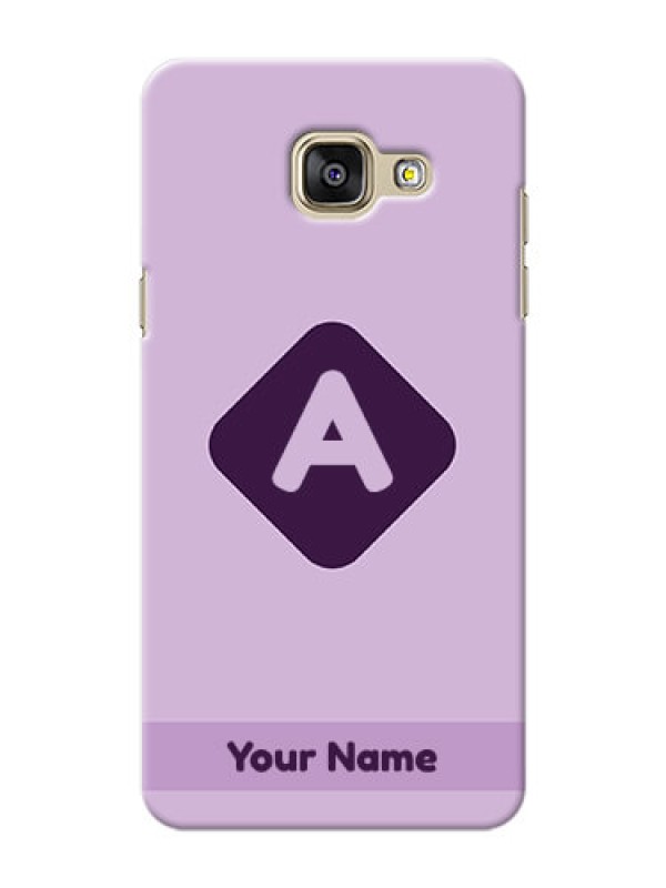 Custom Galaxy A5 (2016) Custom Mobile Case with Custom Letter in curved badge  Design