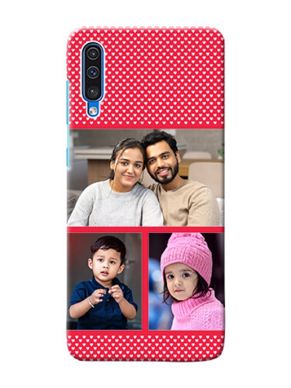 Custom Galaxy A50 mobile back covers online: Bulk Pic Upload Design