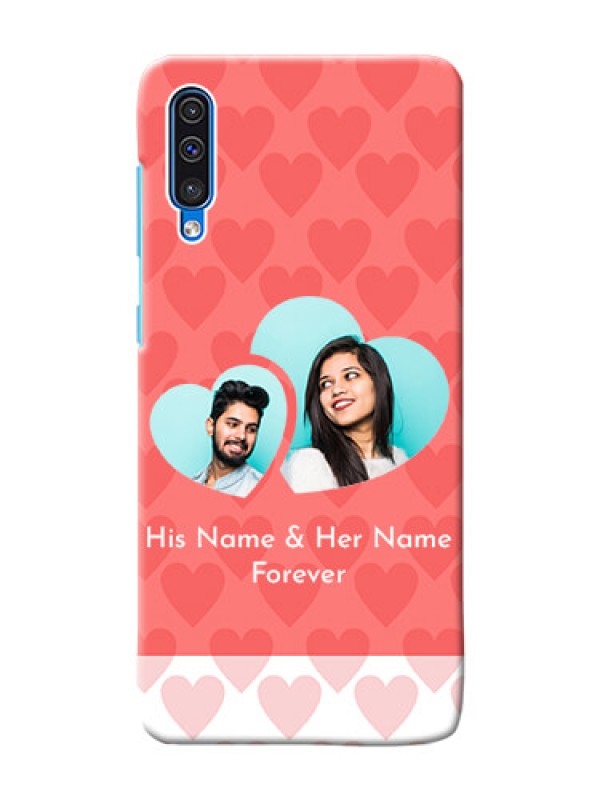 Custom Galaxy A50 personalized phone covers: Couple Pic Upload Design