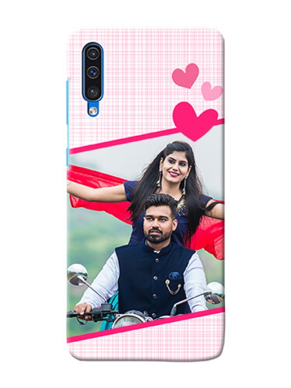 Custom Galaxy A50 Personalised Phone Cases: Love Shape Heart Design
