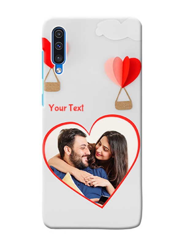 Custom Galaxy A50 Phone Covers: Parachute Love Design