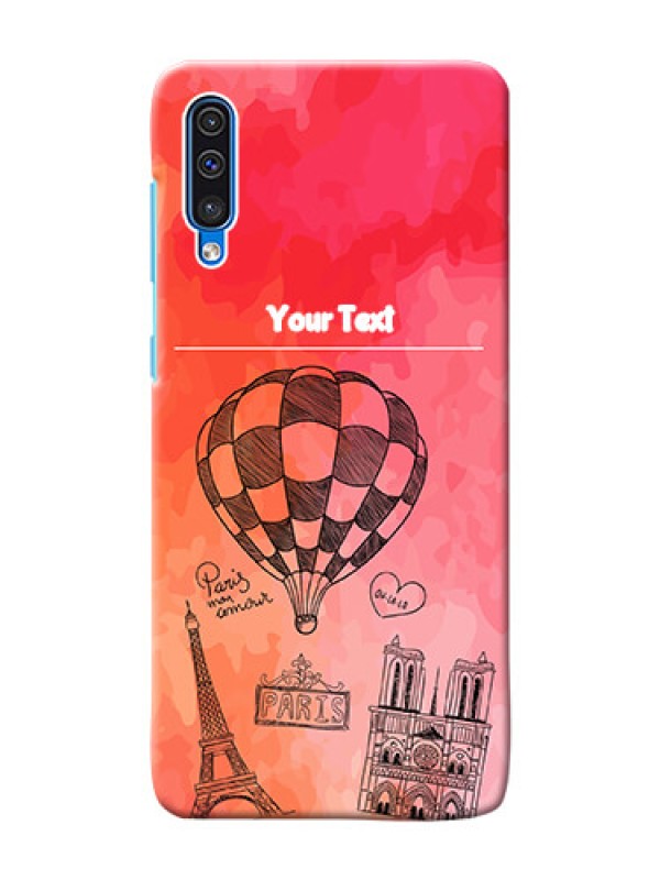 Custom Galaxy A50 Personalized Mobile Covers: Paris Theme Design