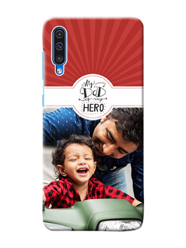 Custom Galaxy A50 custom mobile phone cases: My Dad Hero Design