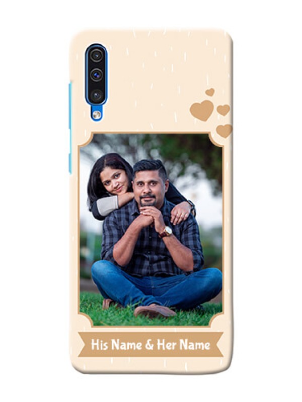 Custom Galaxy A50 mobile phone cases with confetti love design 
