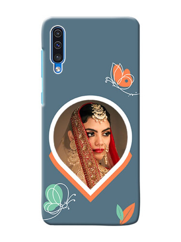 Custom Galaxy A50 Custom Mobile Case with Droplet Butterflies Design