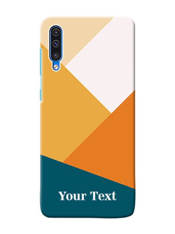 Custom Galaxy A50 Custom Phone Cases: Stacked Multi-colour Design
