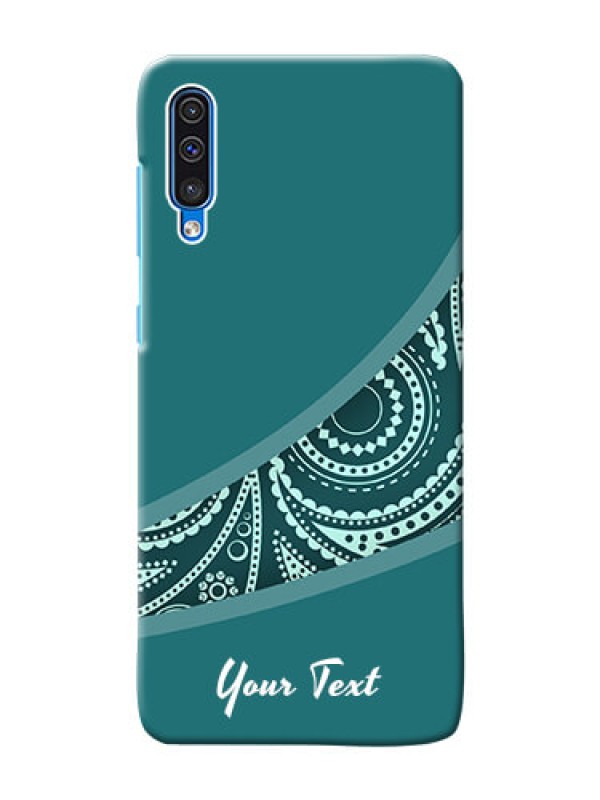 Custom Galaxy A50 Custom Phone Covers: semi visible floral Design