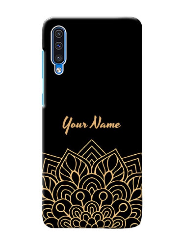 Custom Galaxy A50 Back Covers: Golden mandala Design