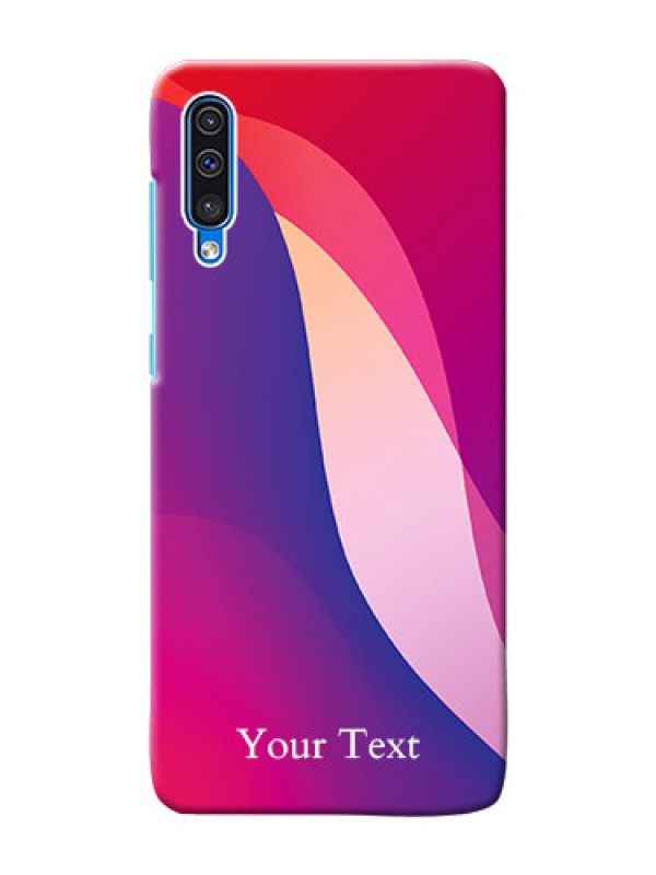 Custom Galaxy A50 Mobile Back Covers: Digital abstract Overlap Design
