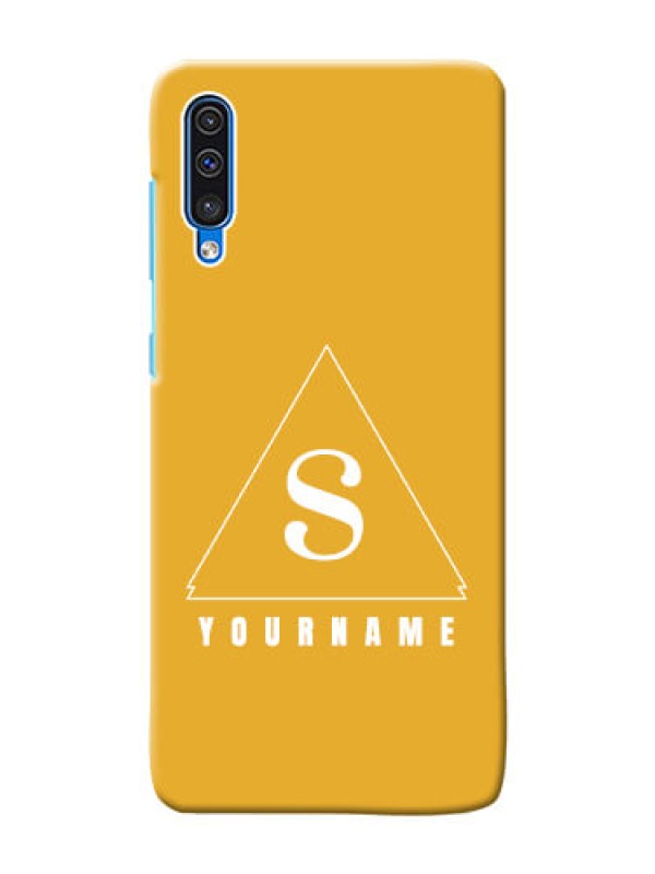 Custom Galaxy A50 Custom Mobile Case with simple triangle Design