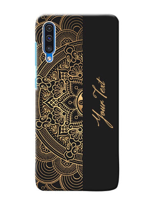 Custom Galaxy A50 Back Covers: Mandala art with custom text Design