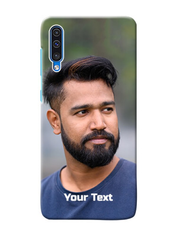Custom Galaxy A50S Mobile Cover: Photo with Text