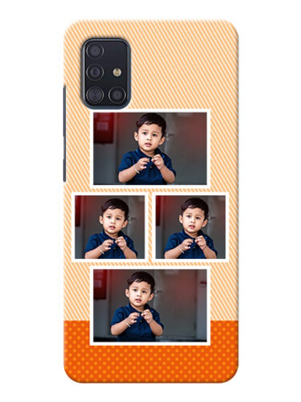 Custom Galaxy A51 Mobile Back Covers: Bulk Photos Upload Design