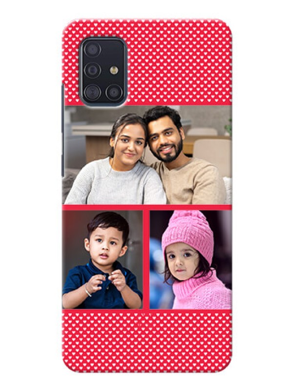 Custom Galaxy A51 mobile back covers online: Bulk Pic Upload Design