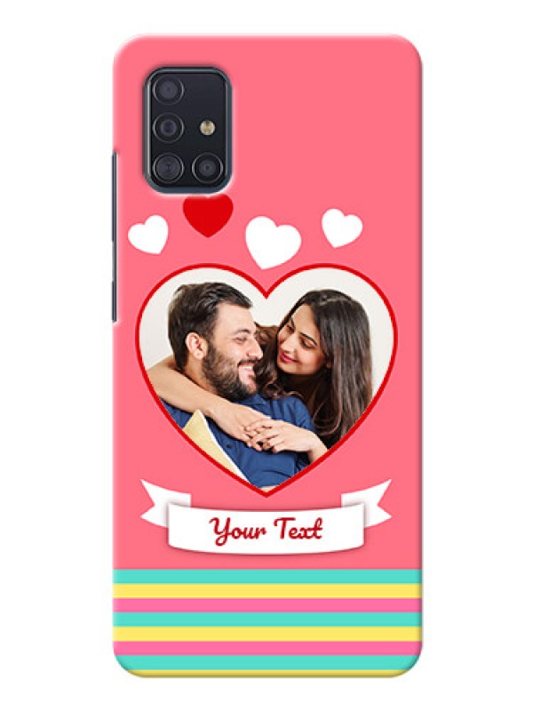 Custom Galaxy A51 Personalised mobile covers: Love Doodle Design
