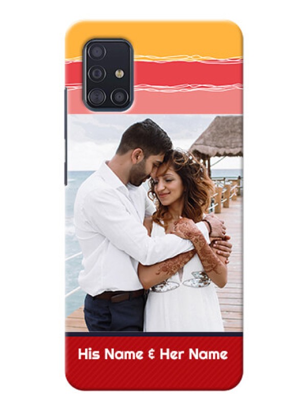 Custom Galaxy A51 custom mobile phone covers: Colorful Case Design