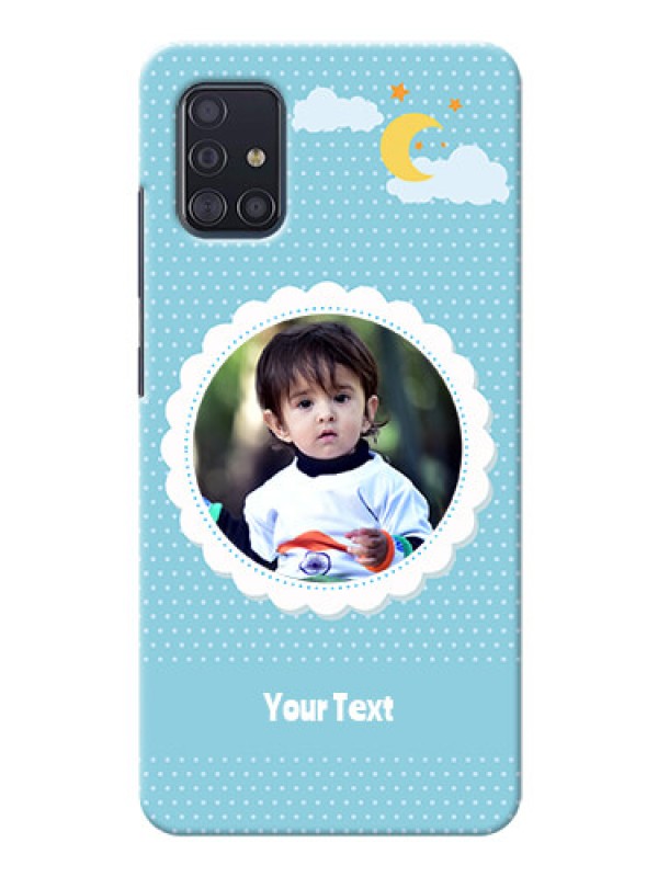 Custom Galaxy A51 mobile cases online: violet Pattern Design