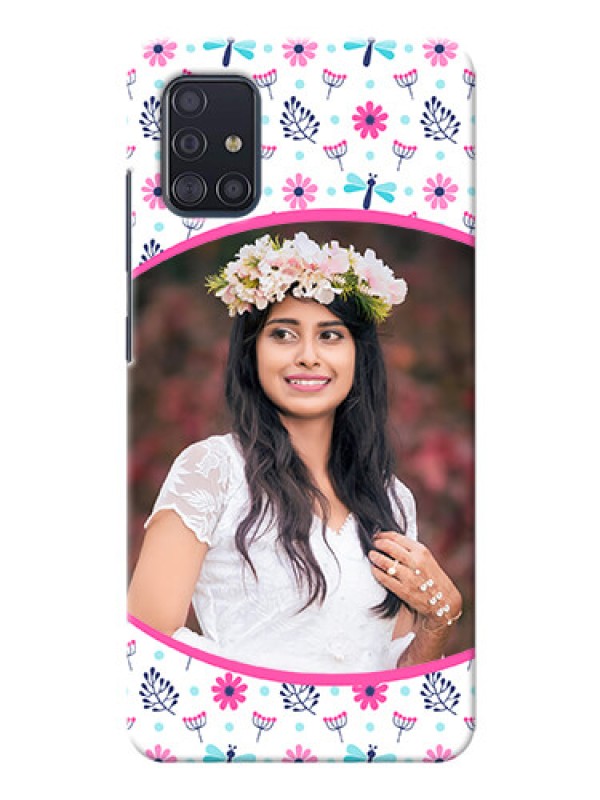 Custom Galaxy A51 Mobile Covers: Colorful Flower Design