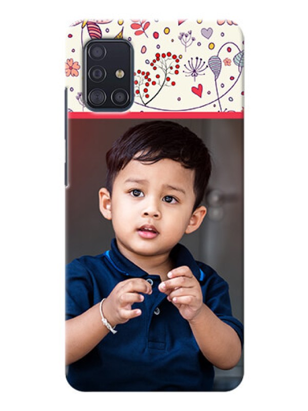 Custom Galaxy A51 phone back covers: Premium Floral Design