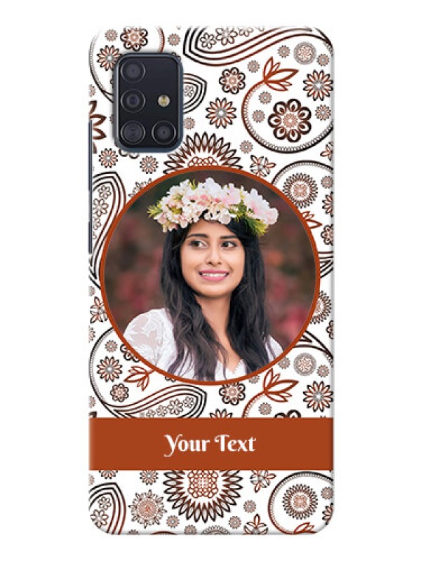 Custom Galaxy A51 phone cases online: Abstract Floral Design 