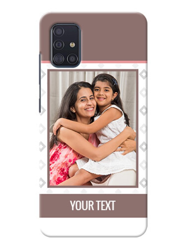 Custom Galaxy A51 custom back covers: Simple Diamond Design