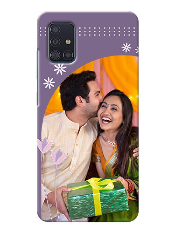 Custom Galaxy A51 Phone covers for girls: lavender flowers design 