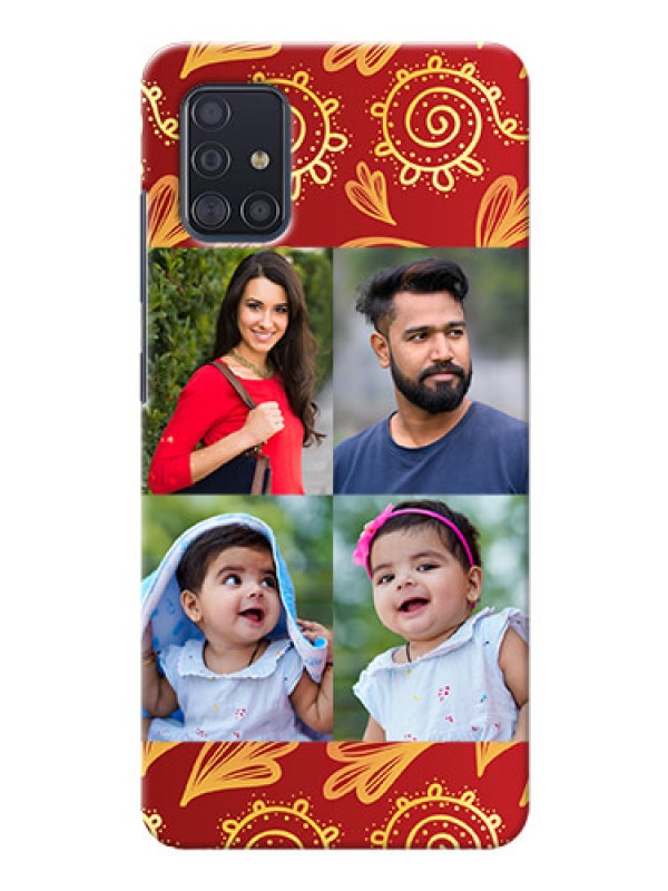 Custom Galaxy A51 Mobile Phone Cases: 4 Image Traditional Design