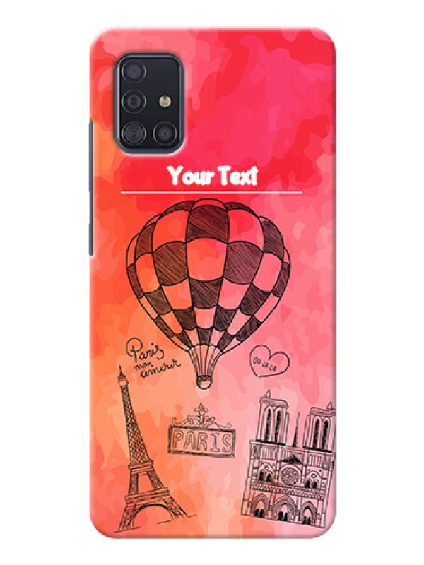 Custom Galaxy A51 Personalized Mobile Covers: Paris Theme Design