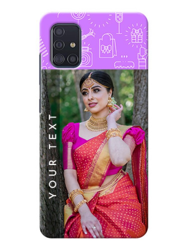 Custom Galaxy A51 Personalized Phone Cases: Birthday Icons Design