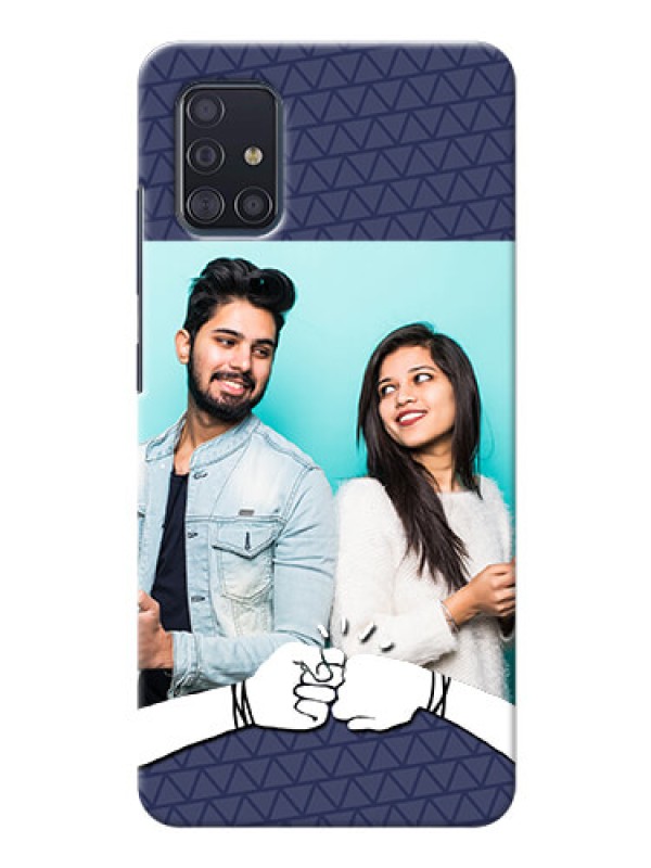 Custom Galaxy A51 Mobile Covers Online with Best Friends Design  