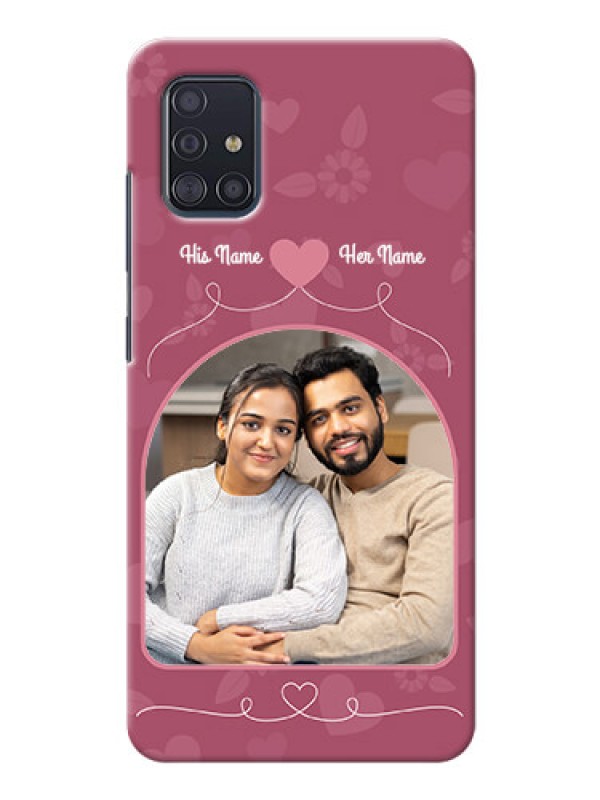 Custom Galaxy A51 mobile phone covers: Love Floral Design