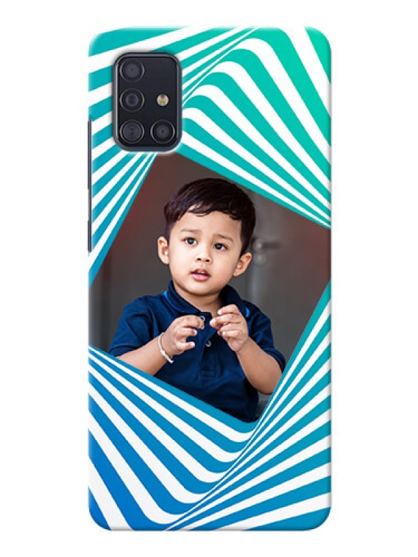 Custom Galaxy A51 Personalised Mobile Covers: Abstract Spiral Design