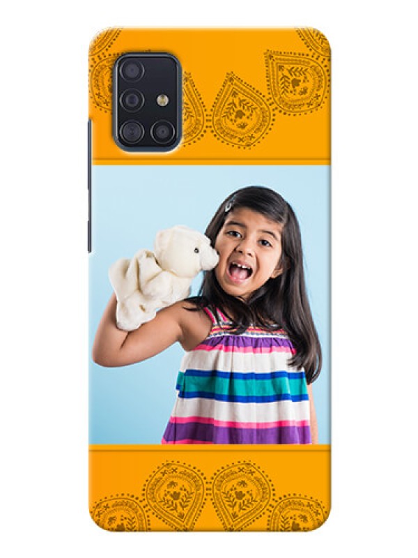 Custom Galaxy A51 custom mobile back covers: Photo Wedding Design 